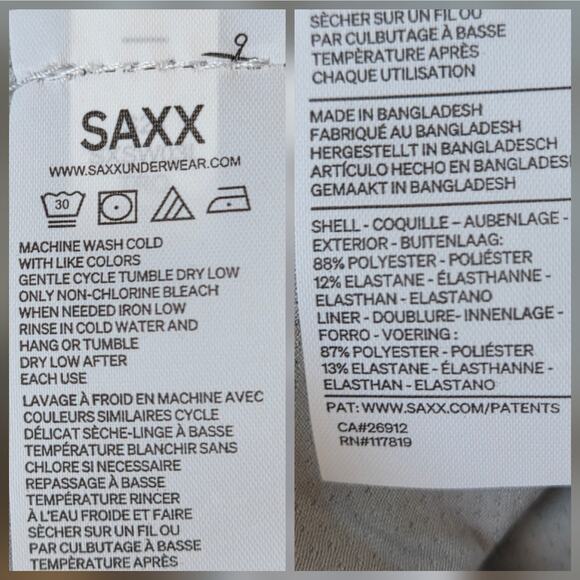 SAXX Oh Buoy 2N1 Stretch Swim Trunks with liner, 5" Inseam Size XL Green - Picture 9 of 12